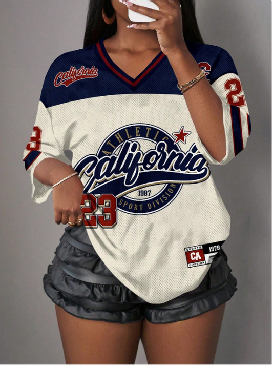 CALIFORNIA ATHLETIC – Jersey Oversize Femenino