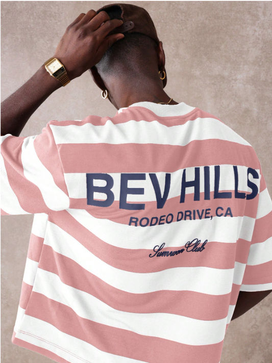 Camiseta Bev Hills Rayas | Edición Summer Club