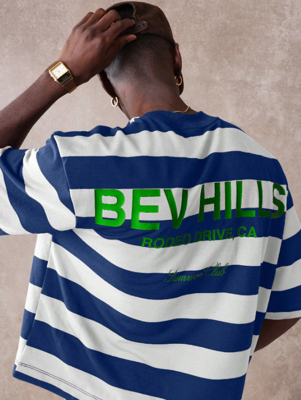 Camiseta Bev Hills Rayas | Edición Summer Club