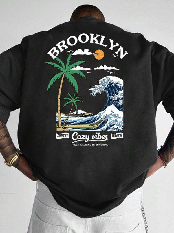 Camiseta Brooklyn Vibes | Estilo Sunset Beach