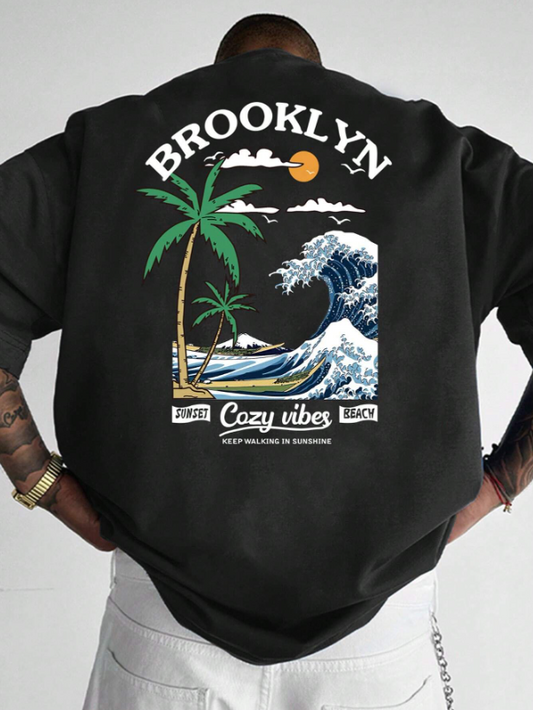 Camiseta Brooklyn Vibes | Estilo Sunset Beach