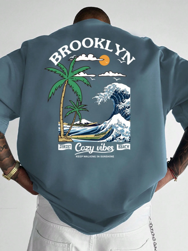 Camiseta Brooklyn Vibes | Estilo Sunset Beach