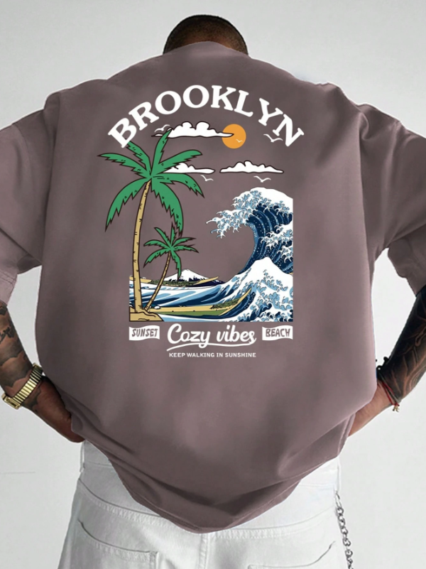 Camiseta Brooklyn Vibes | Estilo Sunset Beach