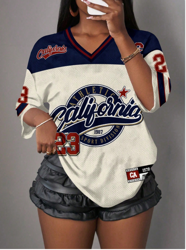 CALIFORNIA ATHLETIC – Jersey Oversize Femenino