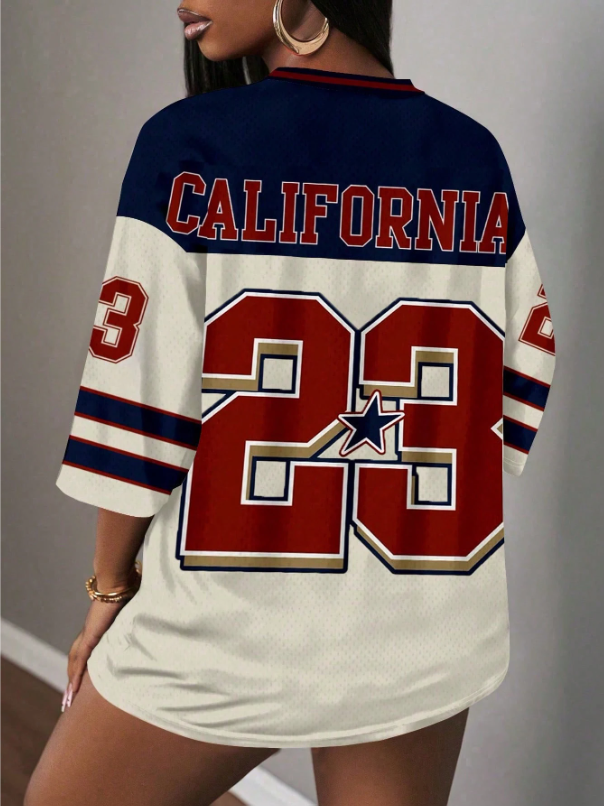 CALIFORNIA ATHLETIC – Jersey Oversize Femenino