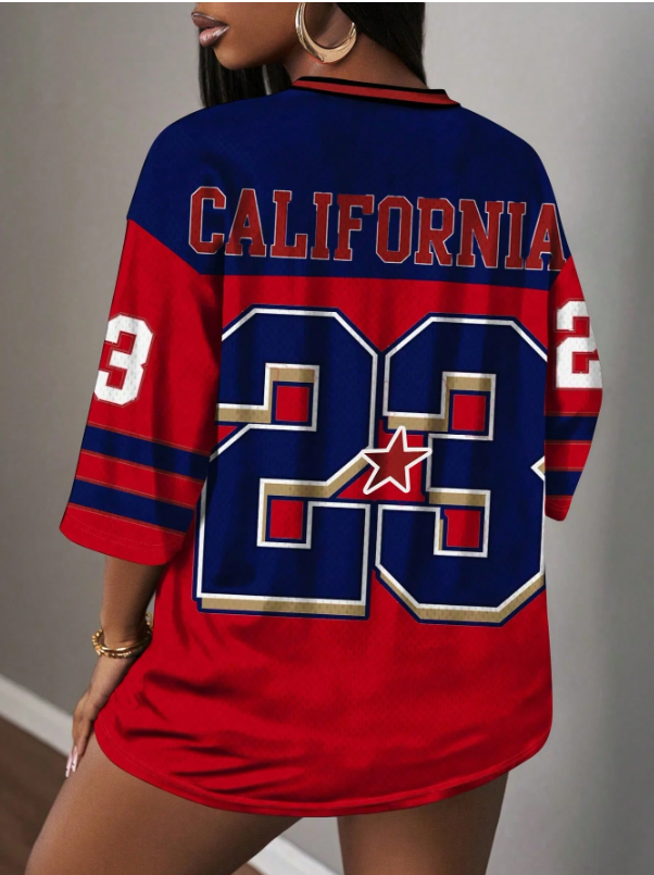 CALIFORNIA ATHLETIC – Jersey Oversize Femenino